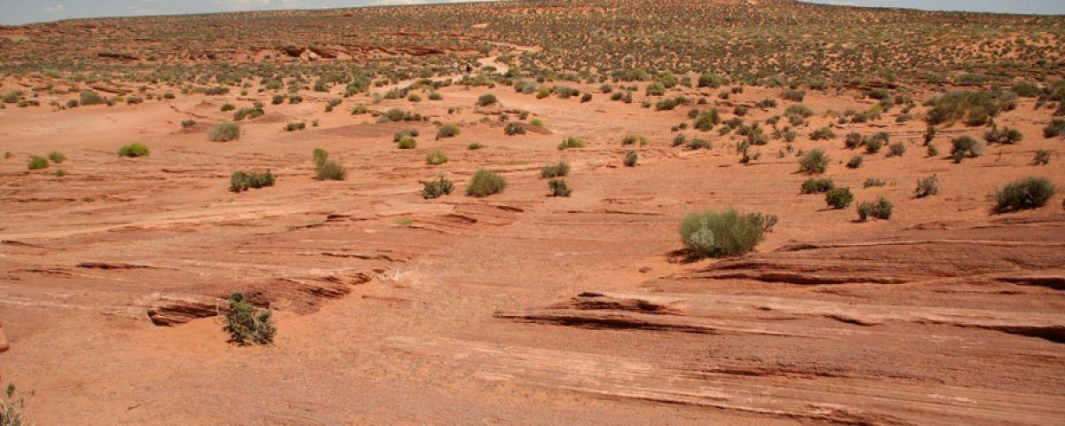 Wandelen naar Horseshoe Bend